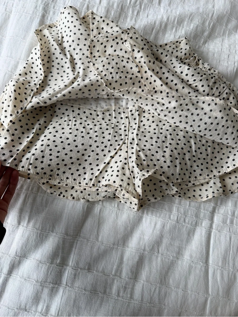 Zara Cream Skort with Black Polka Dots - Picture 5 of 5